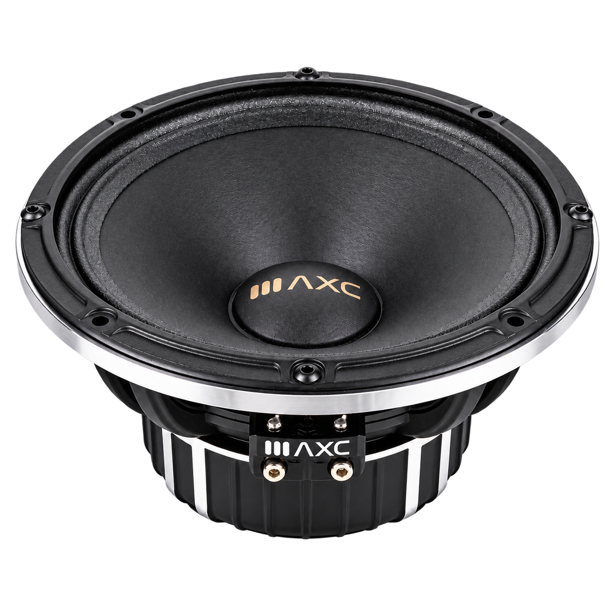 AXC Matrix 65 Neo speaker — front angled studio view